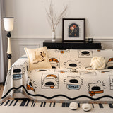 Cute Chenille Couch Cover Throw, Cartoon Soft Washable Sofa Cover for Sectional Sofas - Ornate Home
