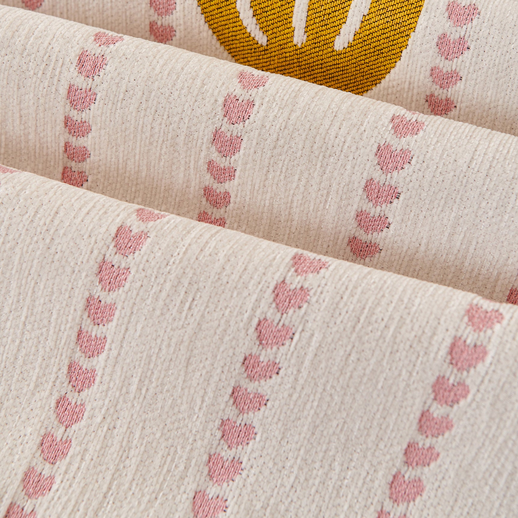 Cute Dotted Stripe Couch Protector, Non-Slip Washable Sofa Cover with Ruffled Skirt - Ornate Home