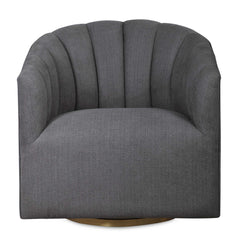 Cuthbert Gray Modern Swivel Chair - Ornate Home
