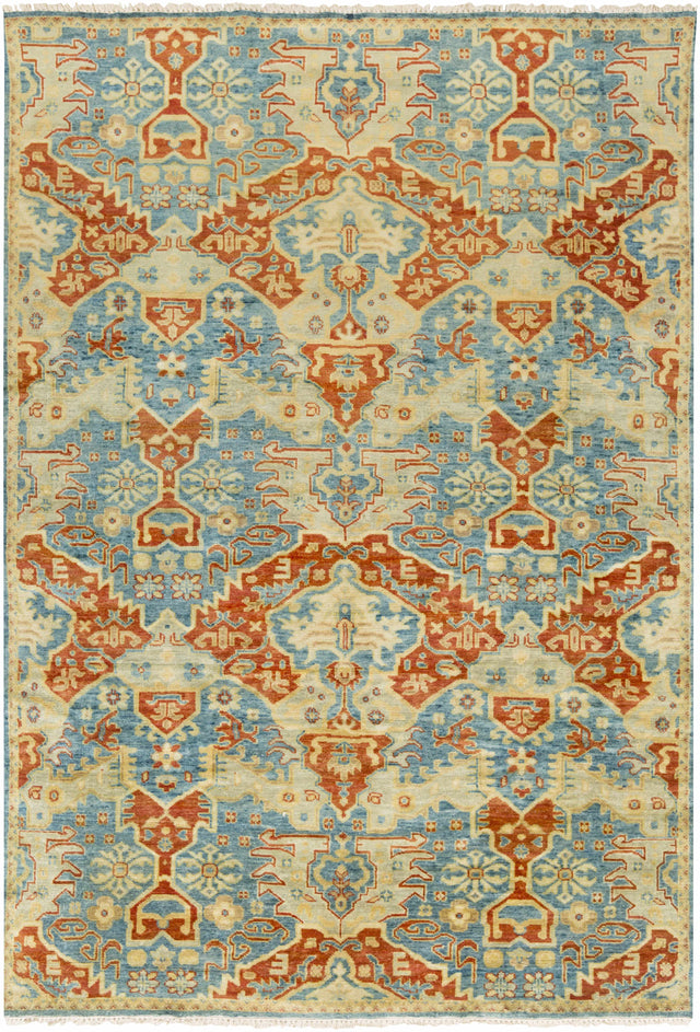 Cutler Cream/Orange Wool Runner Rug - Clearance - Ornate Home