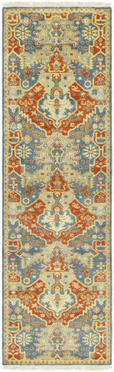 Cutler Cream/Orange Wool Runner Rug - Clearance - Ornate Home