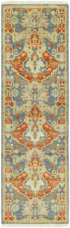 Cutler Cream/Orange Wool Runner Rug - Clearance - Ornate Home