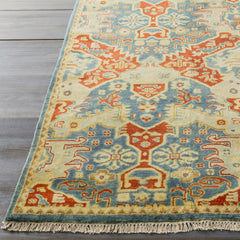 Cutler Cream/Orange Wool Runner Rug - Clearance - Ornate Home