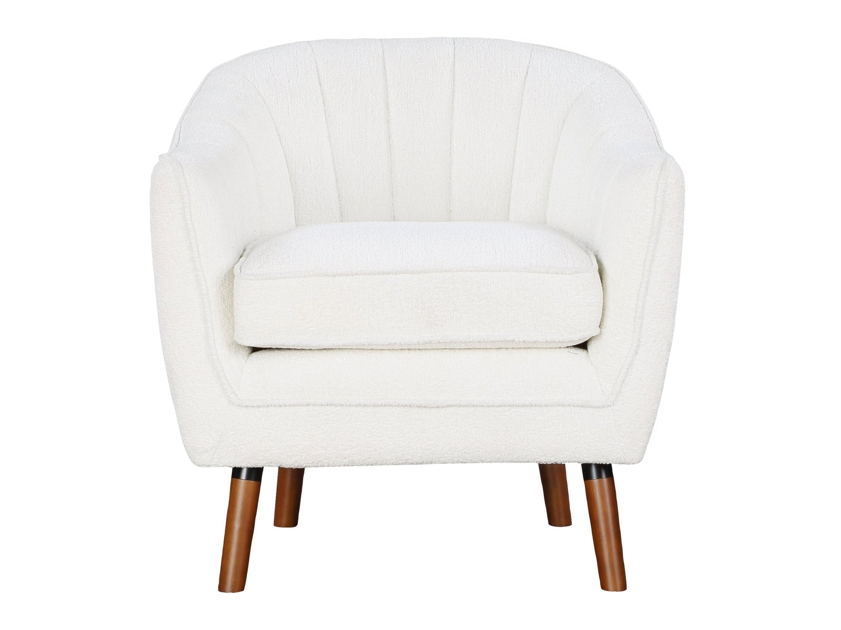 Cutler White Accent Chair - Ornate Home