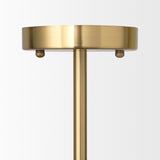 Cybill Brushed Brass/White 2-Light Chandelier