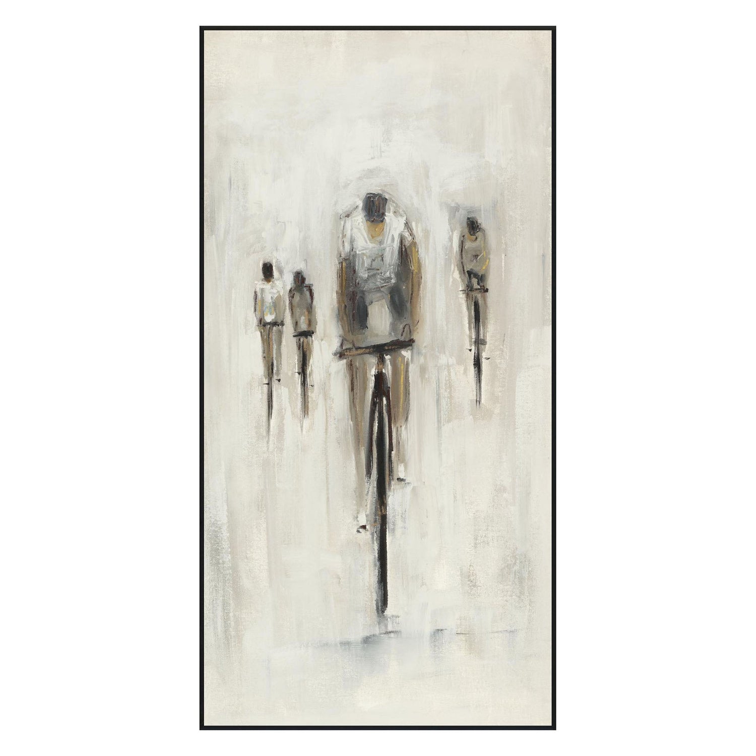 Cyclist Multicolor Painting by Buddy Whitlock - Ornate Home