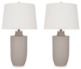 Cylener Off White Table Lamp (Set of 2) (Online Special Price) - Ornate Home