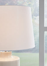Cylener Off White Table Lamp (Set of 2) (Online Special Price) - Ornate Home