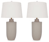 Cylener Off White Table Lamp (Set of 2) - Ornate Home