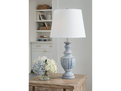 Cylerick Antique Blue Table Lamp - Ornate Home