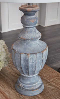 Cylerick Antique Blue Table Lamp - Ornate Home