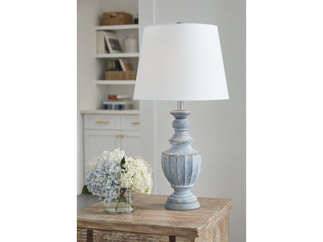 Cylerick Antique Blue Table Lamp (Set of 2) - Ornate Home