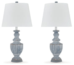 Cylerick Antique Blue Table Lamp (Set of 2) - Ornate Home