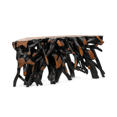 Cypress Black/Brown 70"-71" Console Table - Ornate Home