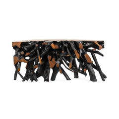 Cypress Black/Brown 70"-71" Console Table - Ornate Home