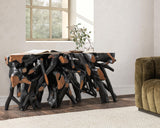 Cypress Black/Brown 70"-71" Console Table - Ornate Home