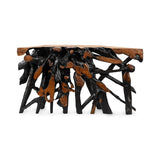 Cypress Black/Brown Console Table - Ornate Home
