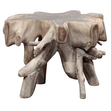 Cypress Natural Whitewash End Table - Ornate Home