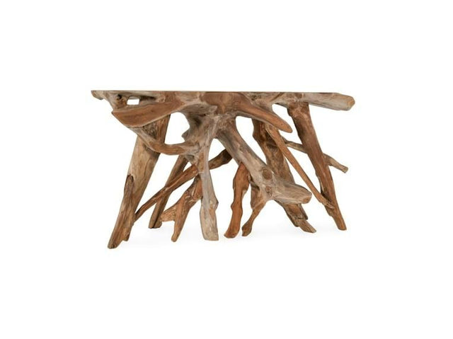 Cypress Root Natural Console Table (59”W) - Ornate Home