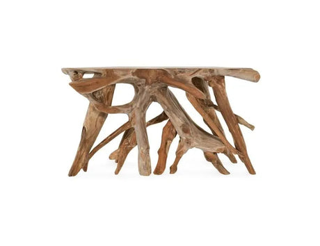 Cypress Root Natural Console Table (59”W) - Ornate Home