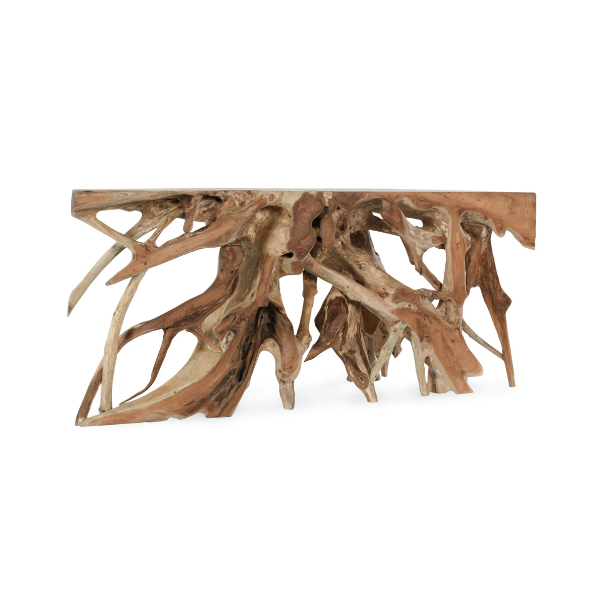 Cypress Root Natural Console Table (70”W) - Ornate Home