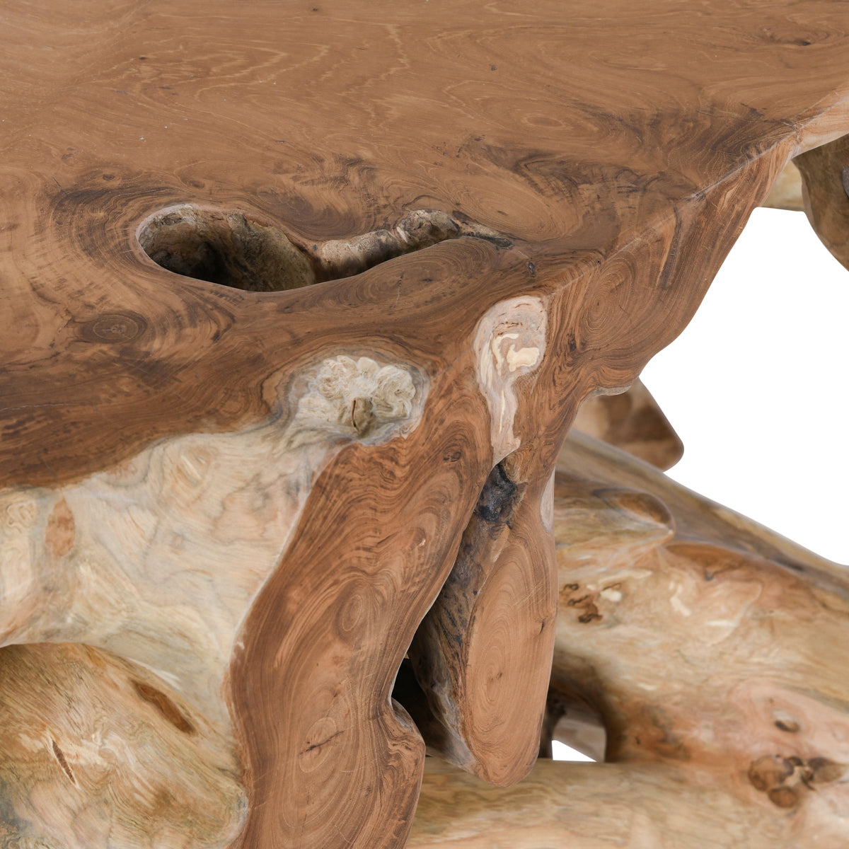 Cypress Root Natural Console Table (70”W) - Ornate Home