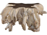 Cypress Root Natural Whitewash Coffee Table - Ornate Home