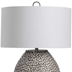 Cyprien Gray/White Table Lamp - Ornate Home
