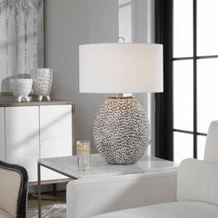 Cyprien Gray/White Table Lamp - Ornate Home