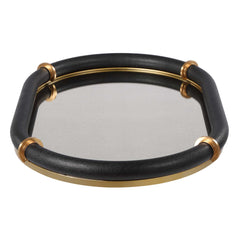 Cyprus Black Oval Tray - Ornate Home