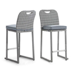 Cyprus Gray Outdoor 7-Piece Bar Table Set - Ornate Home