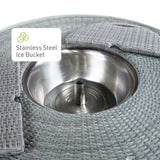 Cyprus Gray Outdoor 7-Piece Bar Table Set - Ornate Home