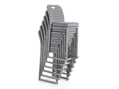 Cyprus Gray Outdoor Bar Chair (Set of 6) - Ornate Home