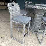 Cyprus Gray Outdoor Bar Chair (Set of 6) - Ornate Home