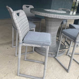 Cyprus Gray Outdoor Bar Chair (Set of 6) - Ornate Home