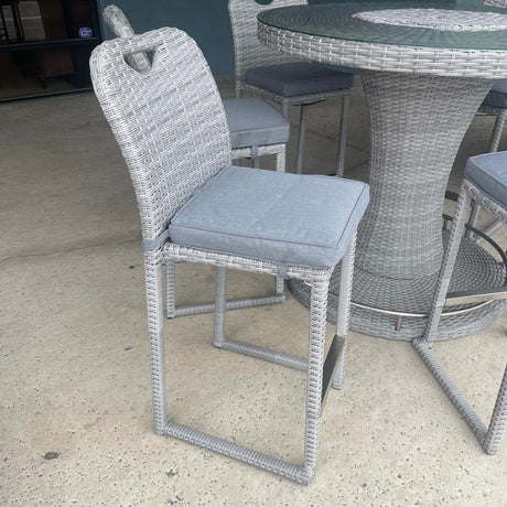 Cyprus Gray Outdoor Bar Chair (Set of 6) - Ornate Home