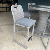 Cyprus Gray Outdoor Bar Chair (Set of 6) - Ornate Home