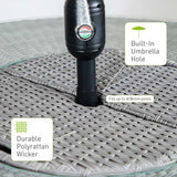 Cyprus Gray Round Outdoor Table - Ornate Home