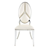 Cyrene Beige/Antique White Side Chair (Set of 2) - Ornate Home