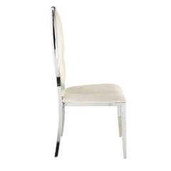 Cyrene Beige/Antique White Side Chair (Set of 2) - Ornate Home