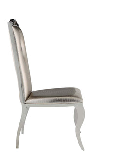 Cyrene Beige Faux Crocodile Side Chair (Set of 2) - Ornate Home