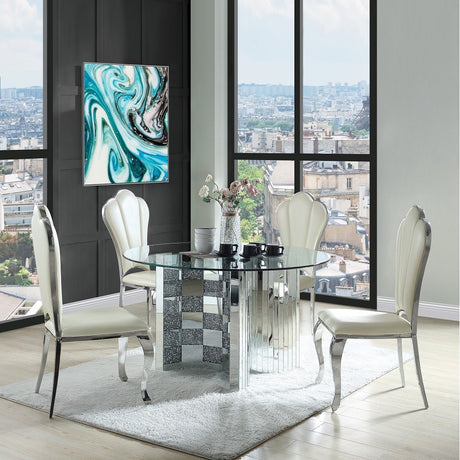 Cyrene Beige Side Chair (Set of 2) - Ornate Home