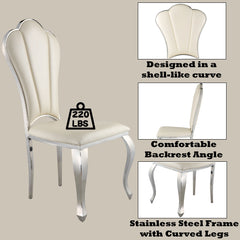 Cyrene Beige Side Chair (Set of 2) - Ornate Home
