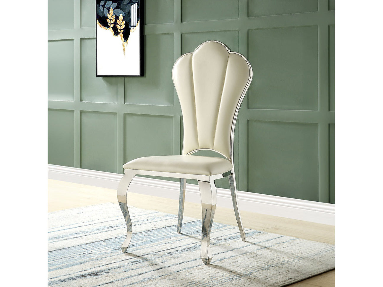 Cyrene Beige Side Chair (Set of 2) - Ornate Home