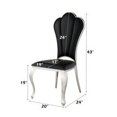Cyrene Black Side Chair (Set of 2) - Ornate Home