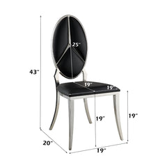 Cyrene Black Side Chair (Set of 2) - Ornate Home