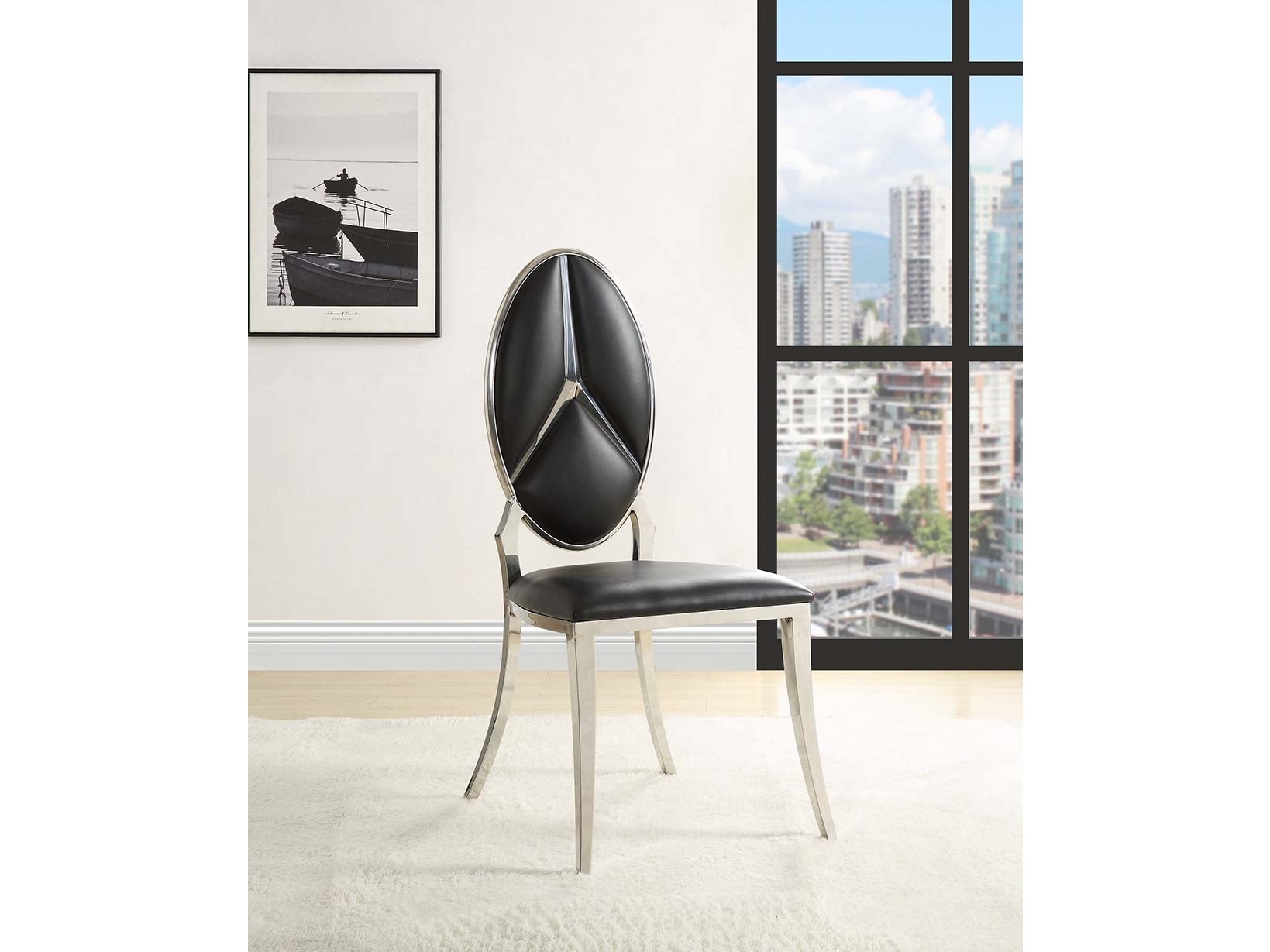 Cyrene Black Side Chair (Set of 2) - Ornate Home