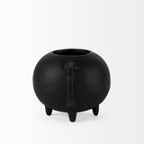 Cyrus Black Spherical Vase Decorative Object - Ornate Home