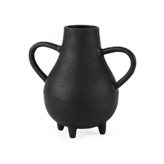 Cyrus Black Two Handled Vase Decorative Object - Ornate Home