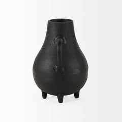 Cyrus Black Two Handled Vase Decorative Object - Ornate Home